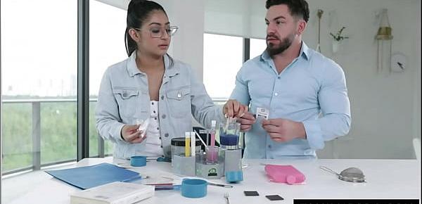  Scientist siblings fuck in the lab